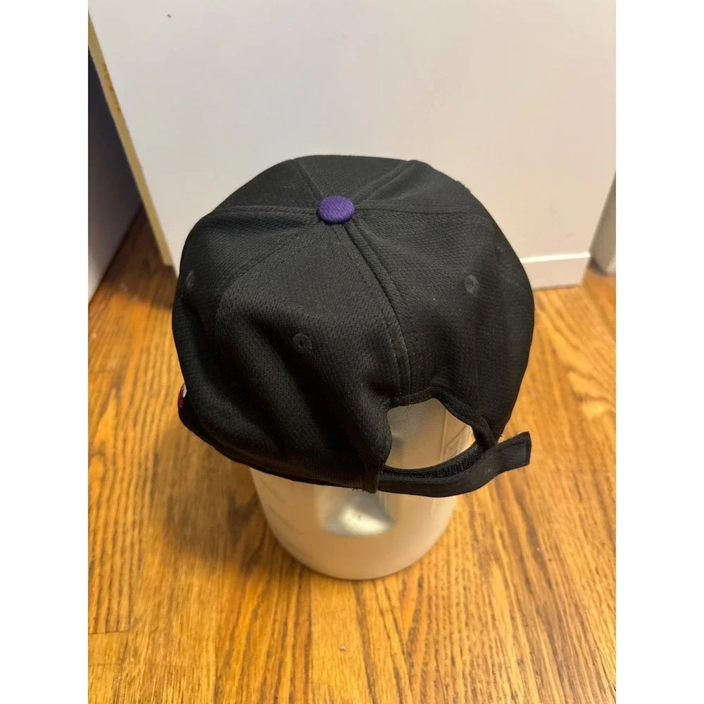 Colorado Rockies MLB Baseball Hat OC Sports Black Purple Adjustable‎ OSFM Cap